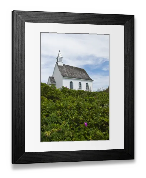 Framed Print : Quebec, Canada. Chapel on the beach, Port au Persil Framed Print : Quebec, Canada. Chapel on the beach, Port au Persil