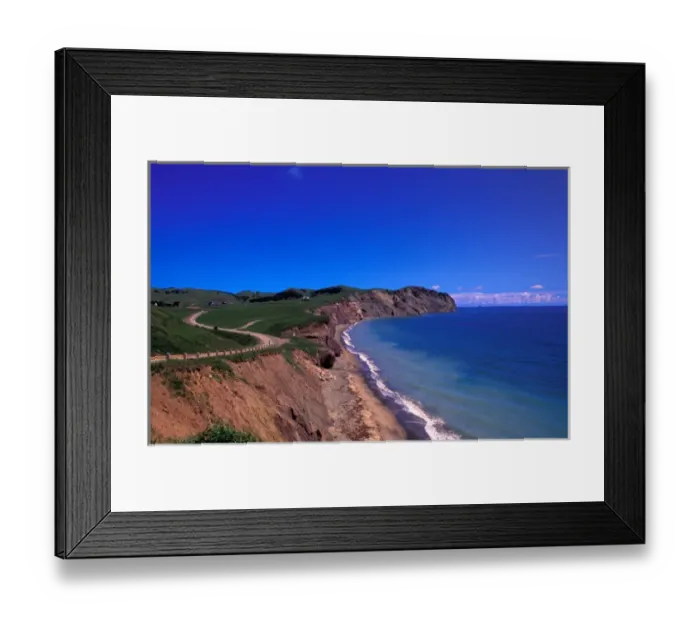 Framed Print : Canada, Quebec, Magdalen Islands, near Cap Alright