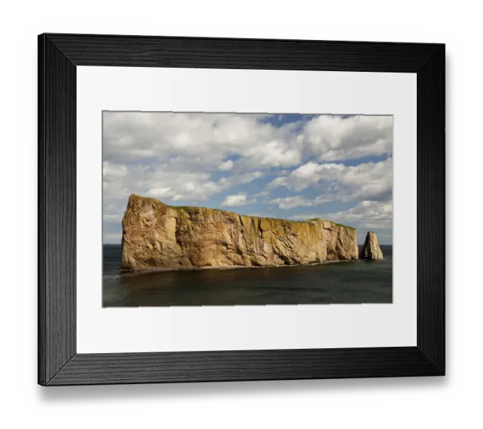 Framed Print : North America, Canada, Quebec, Gaspe Bay, Perce Rock