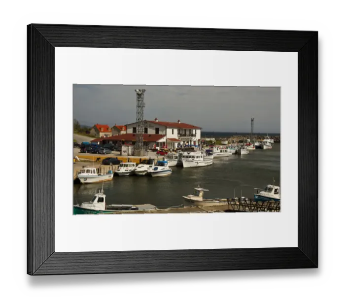Framed Print : North America, Canada, Quebec, Gaspe Bay, Marina Framed Print : North America, Canada, Quebec, Gaspe Bay, Marina