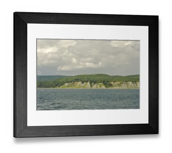 Framed Print : North America, Canada, Quebec, North Shore, Tadoussac. A view from the waters of Framed Print : North America, Canada, Quebec, North Shore, Tadoussac. A view from the waters of