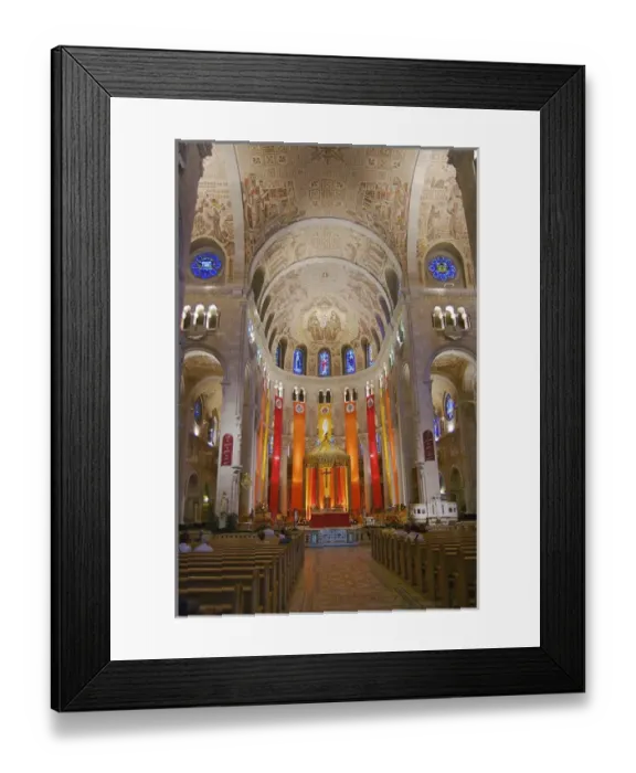 Framed Print : North America, Canada, Quebec, Sainte-Anne-de-Beaupre. Interior of the Sainte-Anne-de-Beaupre