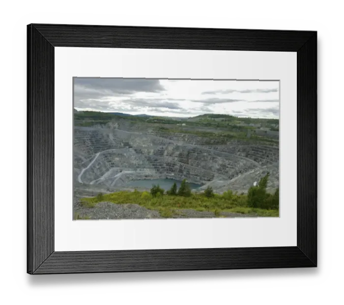 Framed Print : North America, Canada, Quebec, Centre-du-Quebec, Asbestos. Asbestos mine Framed Print : North America, Canada, Quebec, Centre-du-Quebec, Asbestos. Asbestos mine