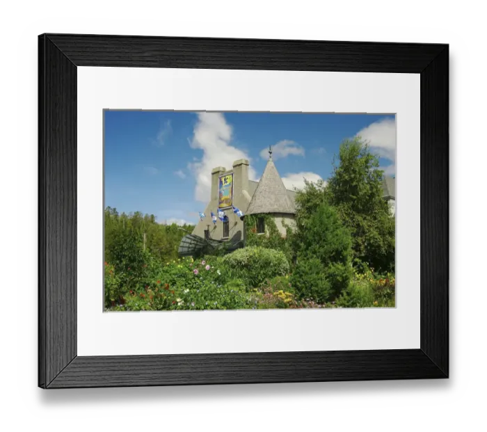 Framed Print : North America, Canada, Quebec, Charlevoix, La Malbaie. The Charlevoix Casino seen Framed Print : North America, Canada, Quebec, Charlevoix, La Malbaie. The Charlevoix Casino seen