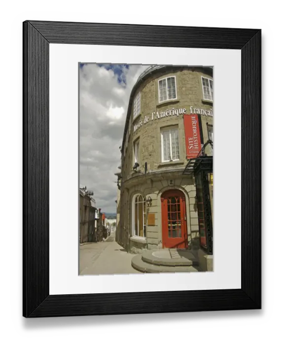 Framed Print : North America, Canada, Quebec, Old Quebec City. Museum of French America and view