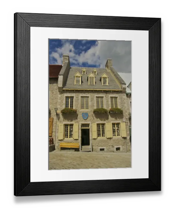 Framed Print : North America, Canada, Quebec, Old Quebec City, Lower Town. Galerie Place Royale Framed Print : North America, Canada, Quebec, Old Quebec City, Lower Town. Galerie Place Royale