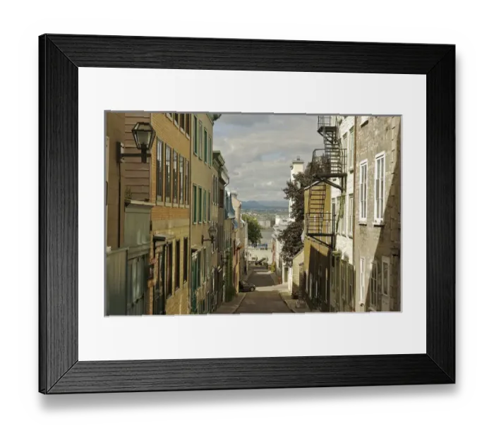 Framed Print : North America, Canada, Quebec, Old Quebec City. View towards the countryside down