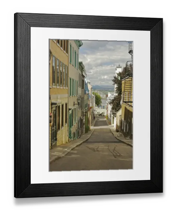 Framed Print : North America, Canada, Quebec, Old Quebec City. View towards the countryside down