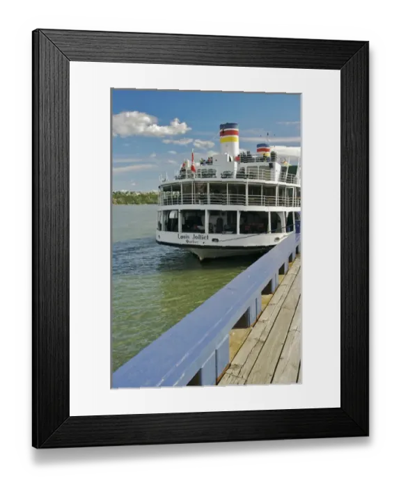 Framed Print : North America, Canada, Quebec, Old Quebec City, Basse Ville. Louis Jolliet Ferry