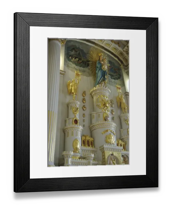 Framed Print : North America, Canada, Quebec, Old Quebec City, Lower Town. Notre-Dame des Victoires
