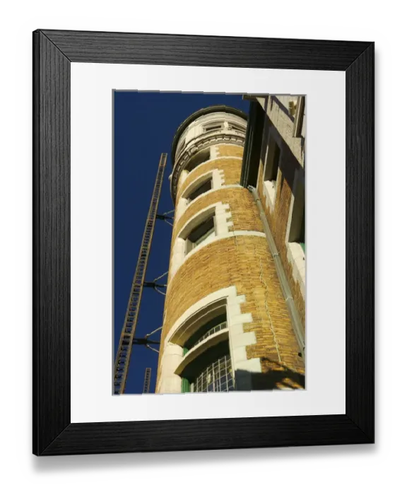 Framed Print : North America, Canada, Quebec, Old Quebec City. A tower of the Chateau Frontenac