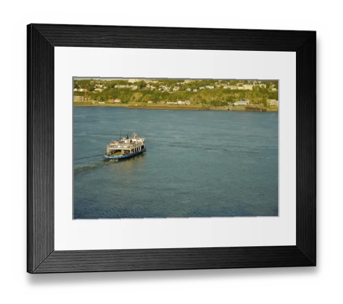 Framed Print : North America, Canada, Quebec, Old Quebec City. Ferry in the Saint Lawrence River Framed Print : North America, Canada, Quebec, Old Quebec City. Ferry in the Saint Lawrence River