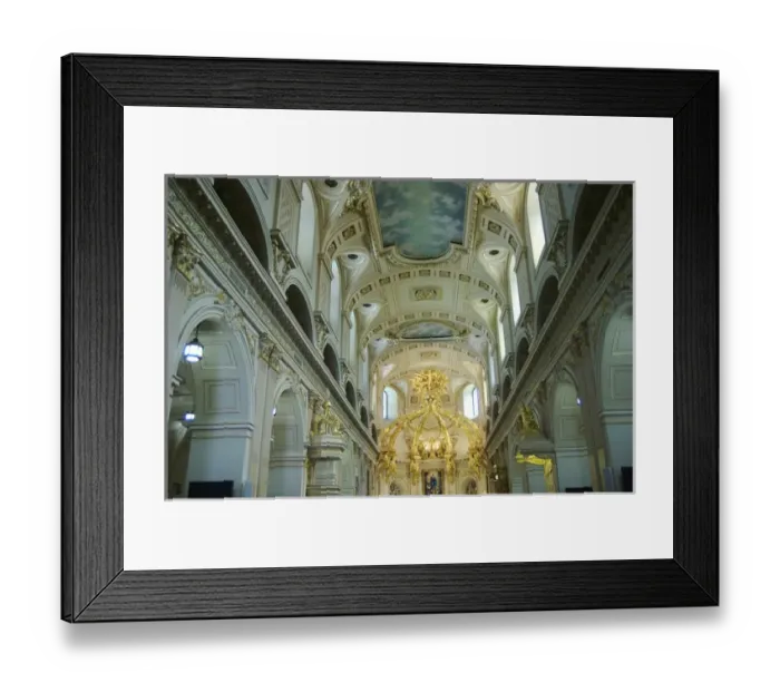 Framed Print : North America, Canada, Quebec, Old Quebec City. Interior of Basilique Notre-Dame-de-Quebec
