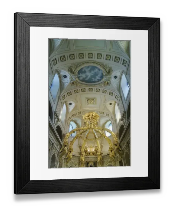 Framed Print : North America, Canada, Quebec, Old Quebec City. Interior of the Basilique Notre-Dame-de-Quebec