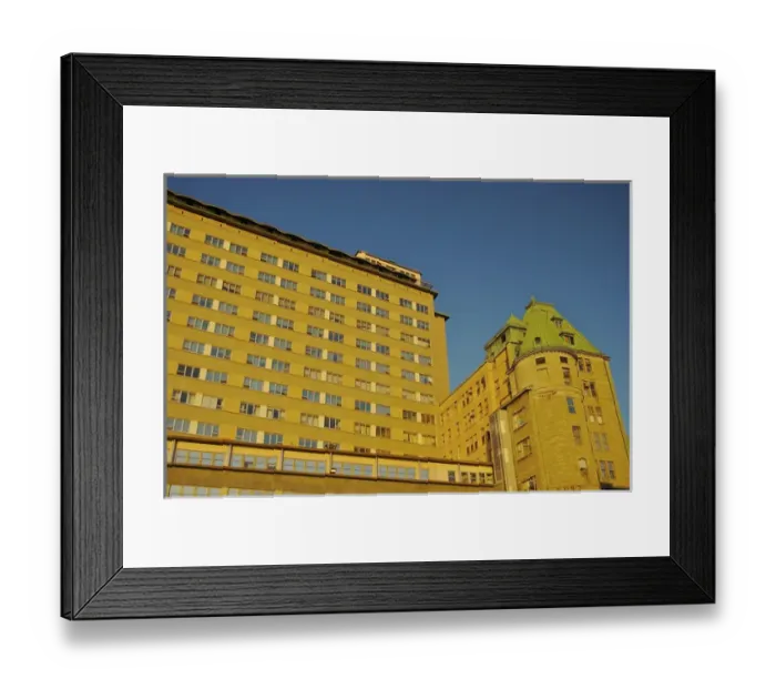 Framed Print : North America, Canada, Quebec, Old Quebec City. Older and newer-style sections