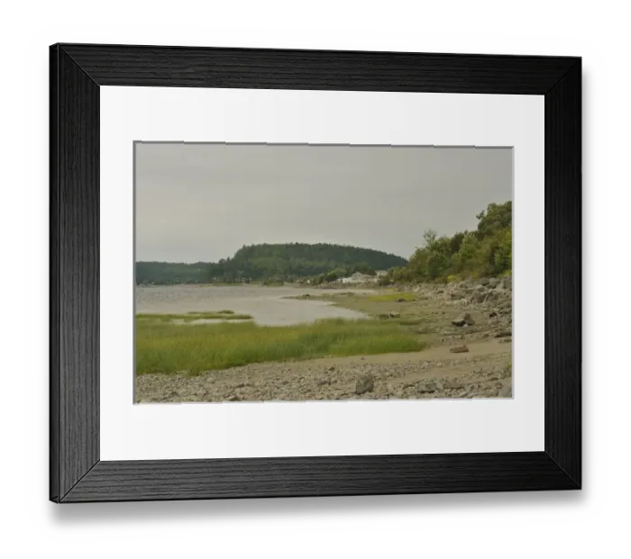 Framed Print : North America, Canada, Quebec, Saguenay. An inlet on the Saguenay River