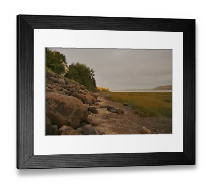 Framed Print : North America, Canada, Quebec, Saguenay, Ville de Saguenay, La Baie. Early morning