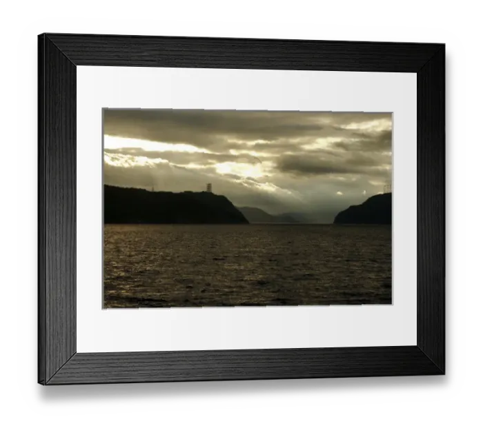 Framed Print : North America, Canada, Quebec, Saguenay, L Anse de Roche (Rock Bay. ) View of