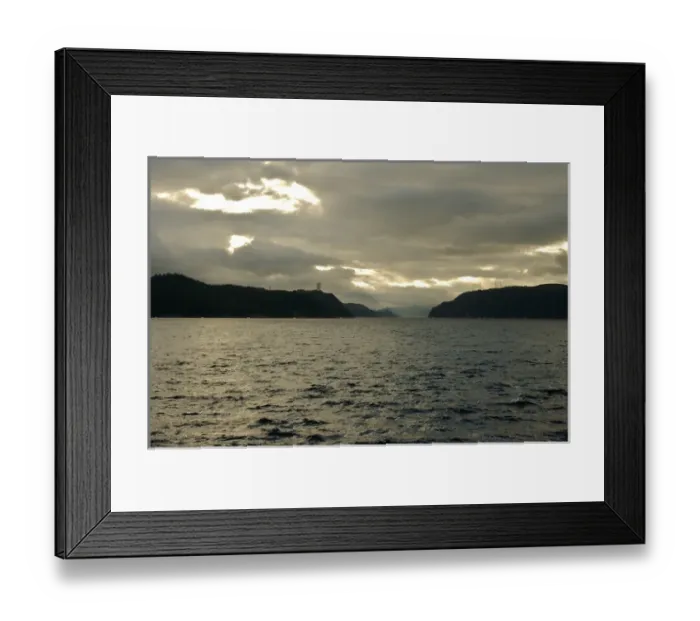 Framed Print : North America, Canada, Quebec, Saguenay, L Anse de Roche (Rock Bay. ) View of Framed Print : North America, Canada, Quebec, Saguenay, L Anse de Roche (Rock Bay. ) View of