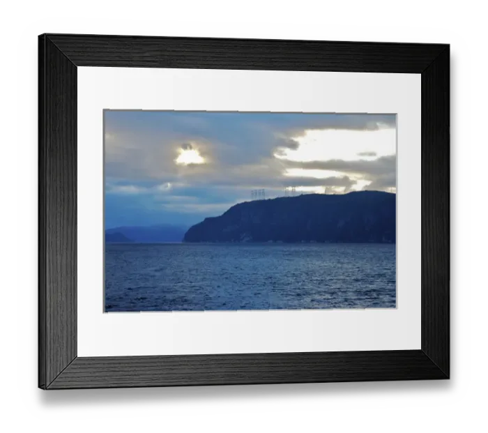 Framed Print : North America, Canada, Quebec, Saguenay, L Anse de Roche (Rock Bay. ) View of