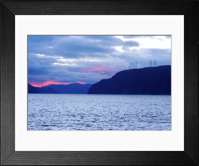 Framed Print : North America, Canada, Quebec, Saguenay, L Anse de Roche (Rock Bay. ) View of