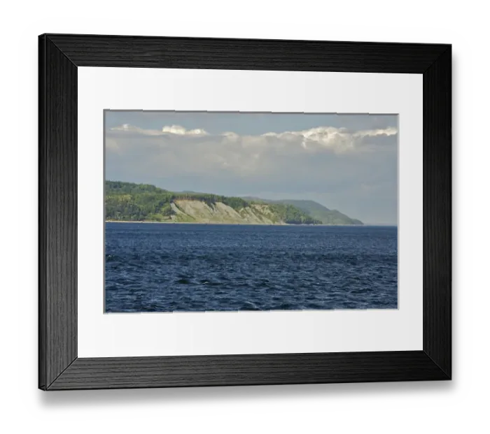 Framed Print : North America, Canada, Quebec, North Shore, Tadoussac. Tadoussac Dunes seen
