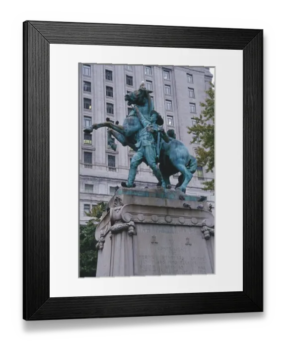 Framed Print : Canada, Quebec, Montreal, Dominion Square, Boer War Memorial