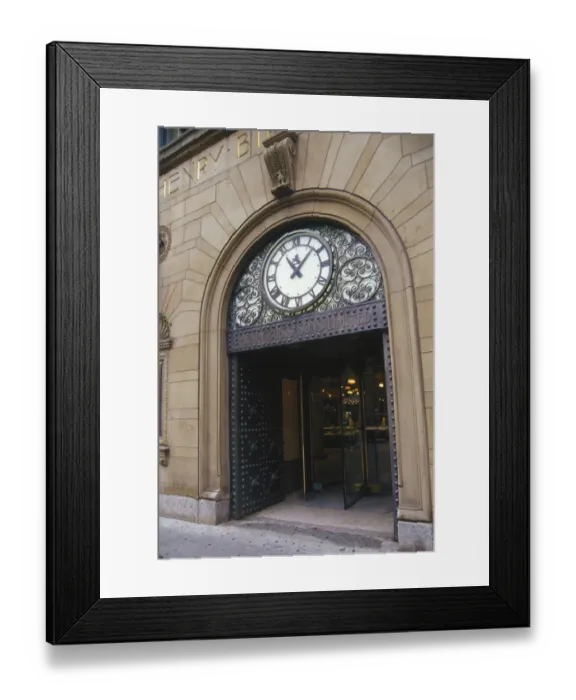 Framed Print : Canada, Quebec, Montreal, entrance of the Henry Birks and Sons building. NR Framed Print : Canada, Quebec, Montreal, entrance of the Henry Birks and Sons building. NR