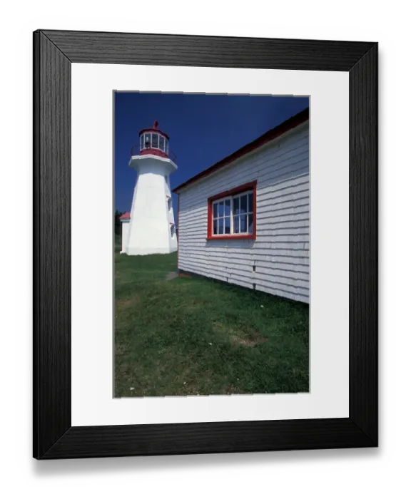 Framed Print : Canada, Quebec, Gaspe. Cap Gaspe Lighthouse, Forillon National Park Framed Print : Canada, Quebec, Gaspe. Cap Gaspe Lighthouse, Forillon National Park