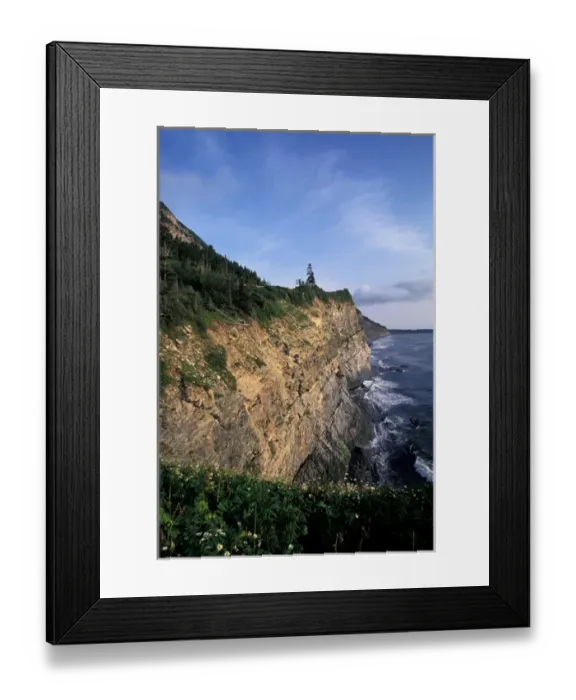 Framed Print : Canada, Quebec, Gaspe. Cap Forillon National Park, Cap Bon Ami, Rocky Coastline