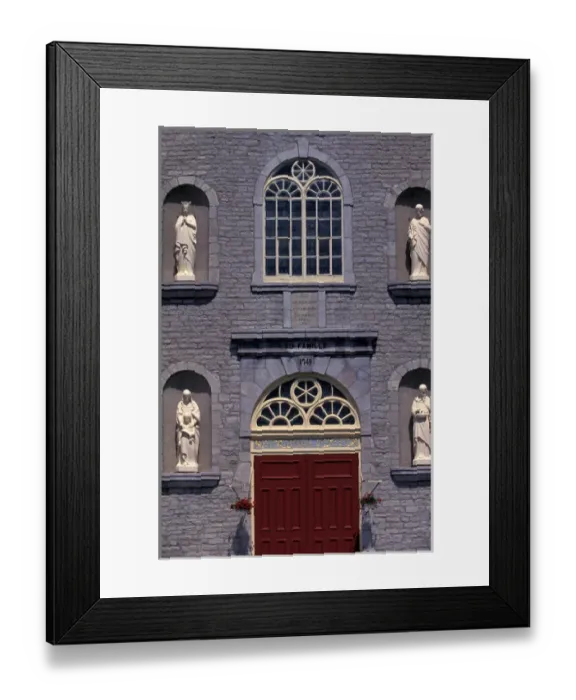 Framed Print : Canada, Quebec, Ile d Orleans, Eglise Sainte Famille. Town of Sainte Famille Framed Print : Canada, Quebec, Ile d Orleans, Eglise Sainte Famille. Town of Sainte Famille