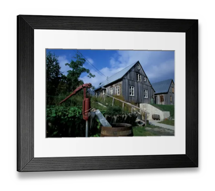 Framed Print : Canada, Quebec, Auclair. Lower St. Lawrence area, Domaine Acer - Maple winery