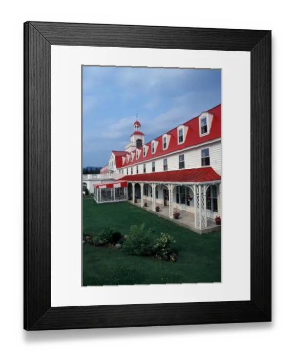 Framed Print : Canada, Quebec, Sanguenay. Hotel Tadoussac, Sanguenay Fjord Framed Print : Canada, Quebec, Sanguenay. Hotel Tadoussac, Sanguenay Fjord