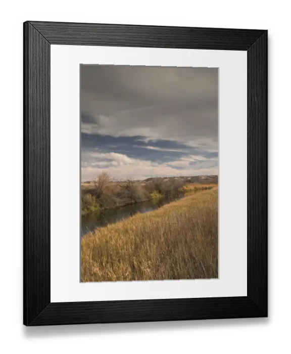 Framed Print : 02. Canada, Saskatchewan, Craven: Qu Appelle Valley Area Qu Appelle River Landscape