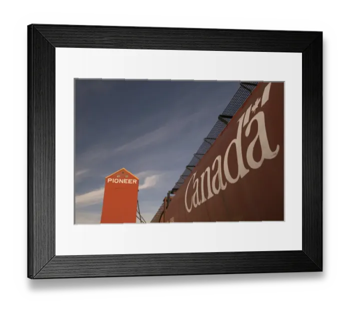 Framed Print : 02. Canada, Saskatchewan, Davidson: Red Grain Elevator and Canada Train Wagon Framed Print : 02. Canada, Saskatchewan, Davidson: Red Grain Elevator and Canada Train Wagon