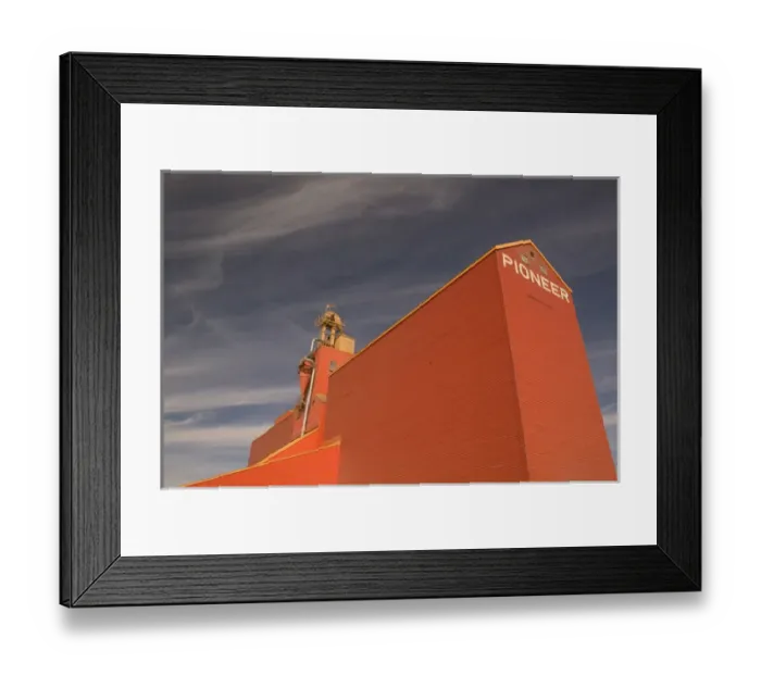 Framed Print : 02. Canada, Saskatchewan, Davidson: Red Grain Elevator Framed Print : 02. Canada, Saskatchewan, Davidson: Red Grain Elevator