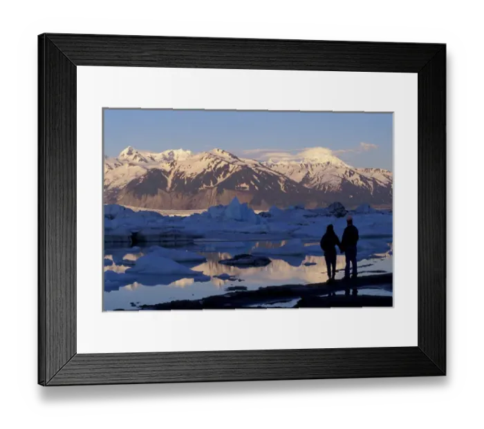 Framed Print : North America, Canada, Yukon, Tatsheshini river, couple holding hands Framed Print : North America, Canada, Yukon, Tatsheshini river, couple holding hands