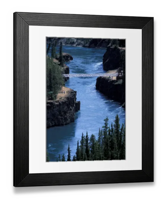 Framed Print : North America, Canada, Yukon Territory, Whitehorse. Bridge spans Miles Canyon Framed Print : North America, Canada, Yukon Territory, Whitehorse. Bridge spans Miles Canyon
