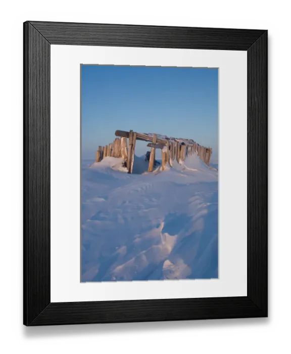 Framed Print : old Inupiat home along the Arctic coast, eastern Arctic National Wildlife Refuge, Alaska Framed Print : old Inupiat home along the Arctic coast, eastern Arctic National Wildlife Refuge, Alaska