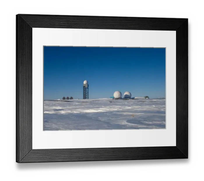 Framed Print : military dew line site along the Arctic coast, west of Herschel Island, Yukon, Canada Framed Print : military dew line site along the Arctic coast, west of Herschel Island, Yukon, Canada
