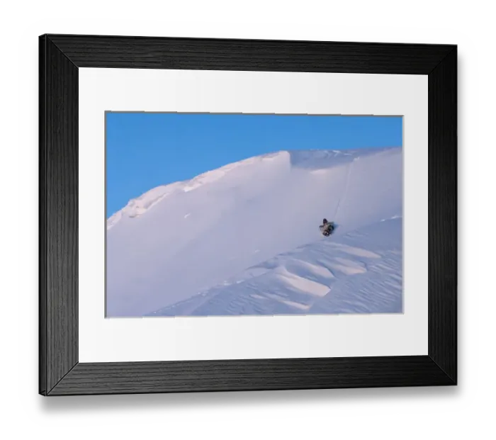 Framed Print : inupiat hunter Jack Kayotuk sleds down a snow bank on his back, Herschel Island Framed Print : inupiat hunter Jack Kayotuk sleds down a snow bank on his back, Herschel Island