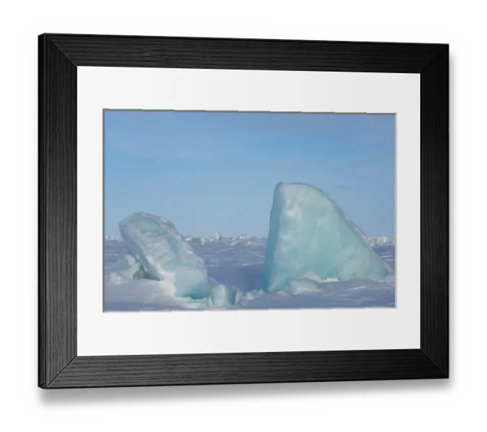 Framed Print : landscape of jumbled ice on the frozen Arctic ocean, off Herschel island Framed Print : landscape of jumbled ice on the frozen Arctic ocean, off Herschel island