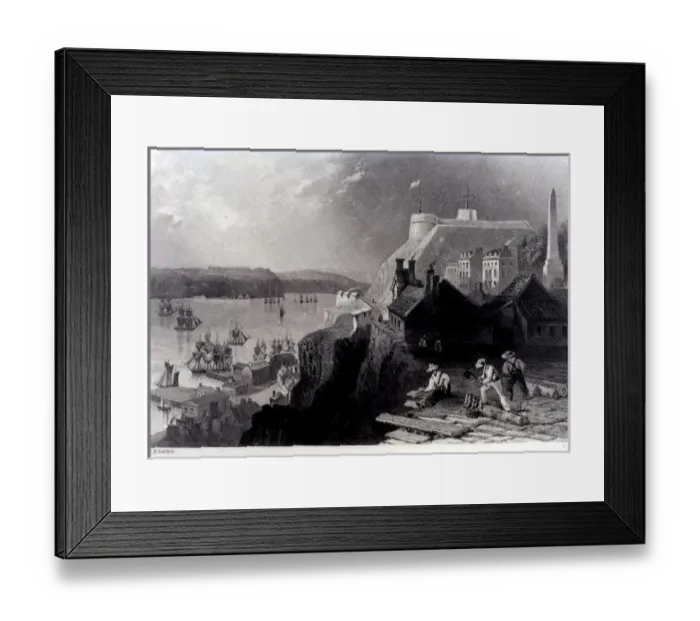 Framed Print : The Citadel of Quebec. 18th cent. Canada