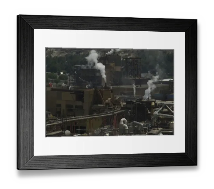 Framed Print : Canada: Trail, Teck Cominco Smelting Plant, Columbia River Basin Framed Print : Canada: Trail, Teck Cominco Smelting Plant, Columbia River Basin