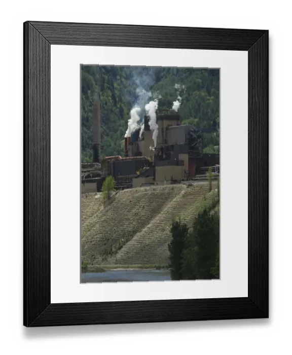 Framed Print : Canada: Trail, Teck Cominco Smelting Plant, Columbia River Basin Framed Print : Canada: Trail, Teck Cominco Smelting Plant, Columbia River Basin