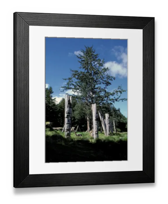 Framed Print : North America, Canada, Totem pole
