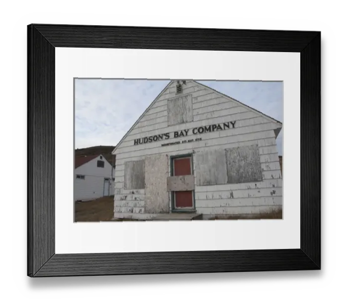 Framed Print : Arctic Canada, Nunavut, Baffin Island, Iqaluit (aka Frobisher Bay). Historic Hudson s