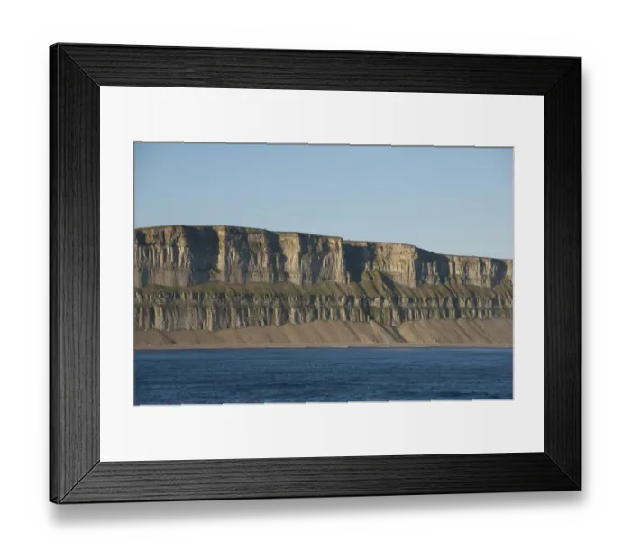 Framed Print : Canada, Nunavut, Qikiqtaaluk Region, Akpatok Island. Remote uninhabited island, largest