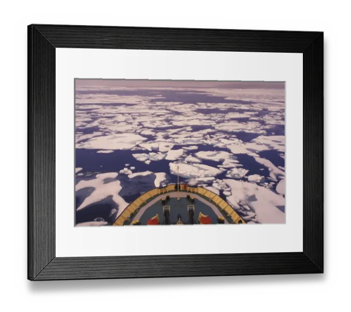 Framed Print : NA, Canada, Canadian Arctic, Baffin Island Ice breaking, Bellot Strait