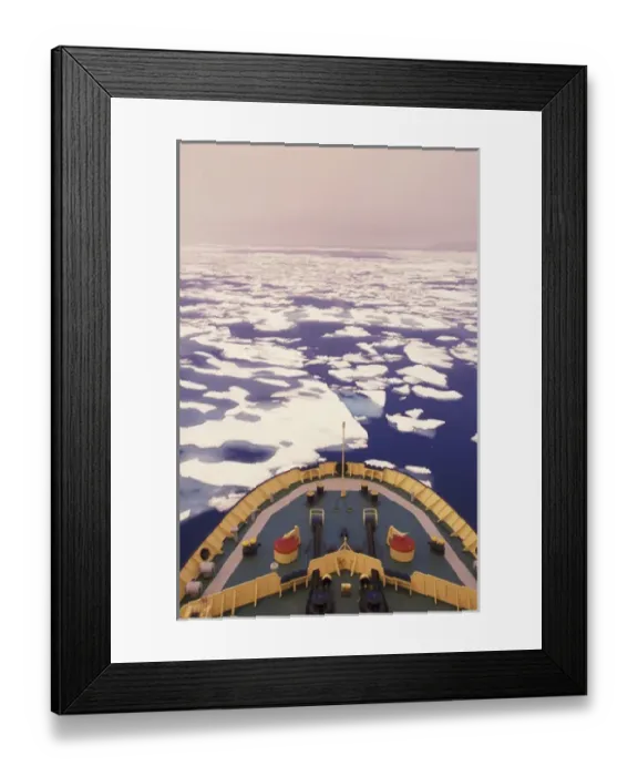 Framed Print : NA, Canada, Canadian Arctic, Baffin Island Ice breaking, Bellot Strait Framed Print : NA, Canada, Canadian Arctic, Baffin Island Ice breaking, Bellot Strait